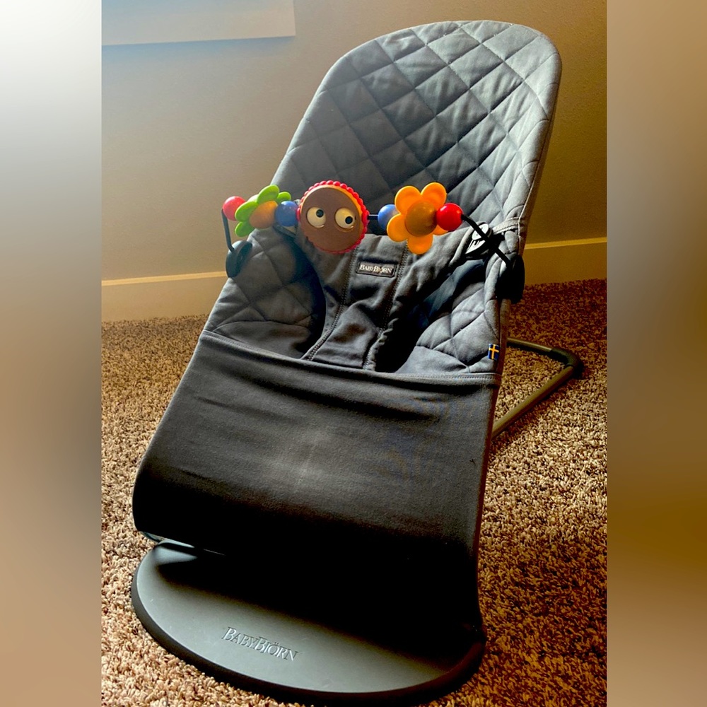 Baby Bjorn bouncer with toy bar